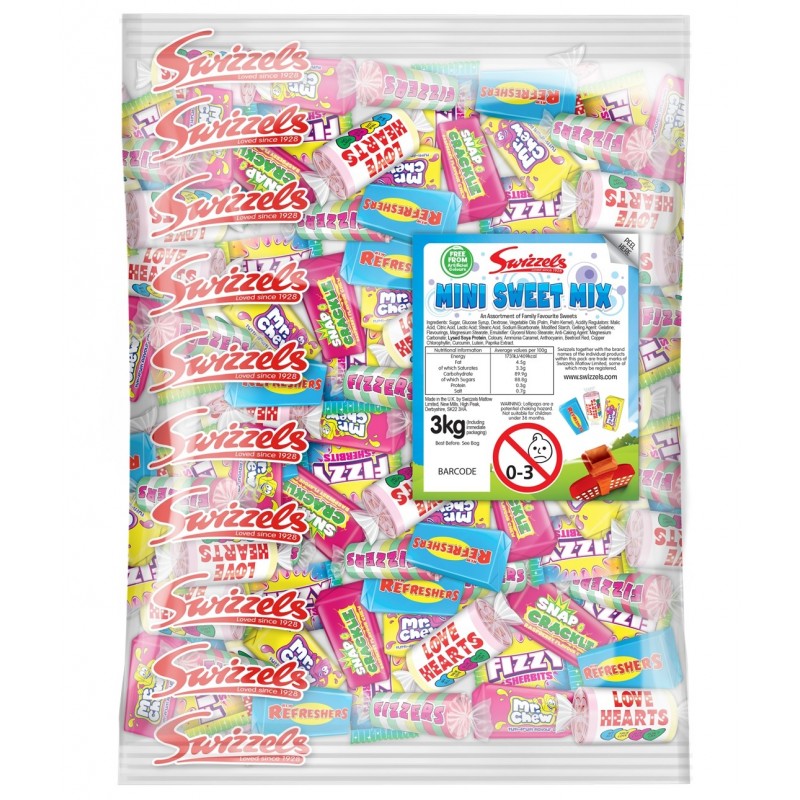 Swizzels Mini Sweet Mix 3kg Bag Swizzels Mini Sweet Mix 3kg Bag