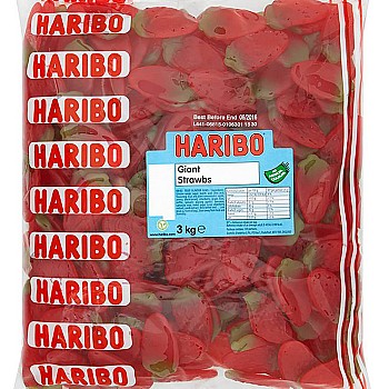 Haribo Giant Strawberries (3kg)