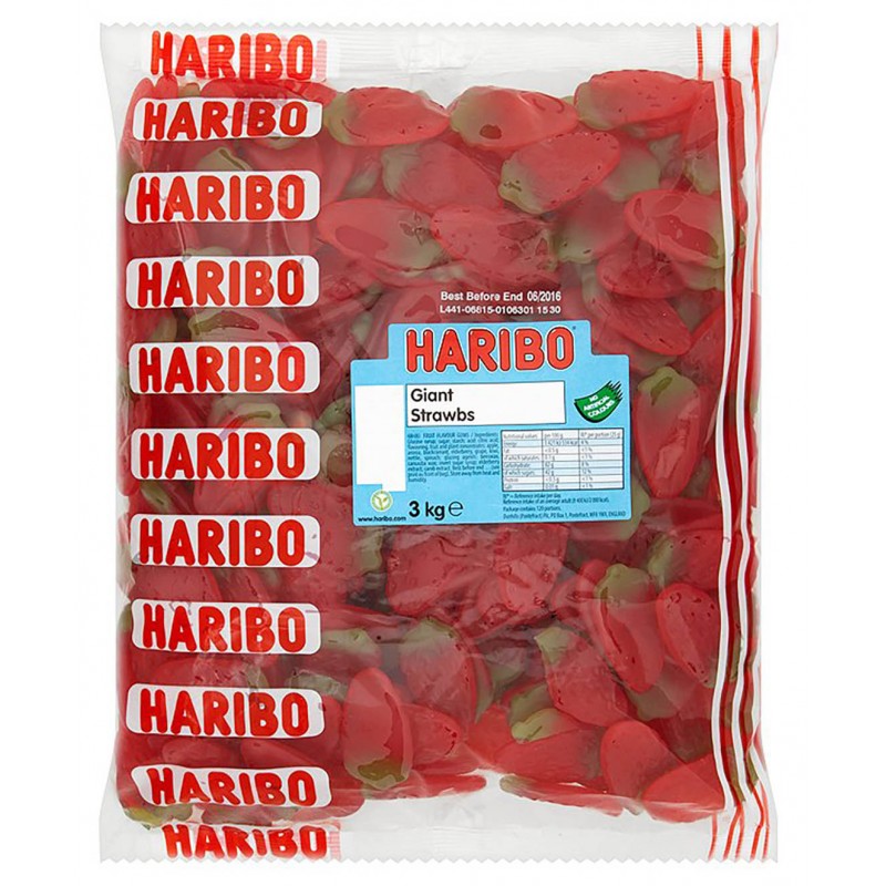 Haribo Giant Strawberries (3kg) Haribo Giant Strawberries (3kg)