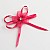 Fuchsia Self-Adhesive Satin Bow With Diamante Flower - 12 Pack