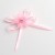 Pink Self-Adhesive Satin Bow With Diamante Flower - 12 Pack