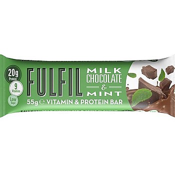Fulfil Milk Chocolate Mint Flavour Protein Bar (55g)
