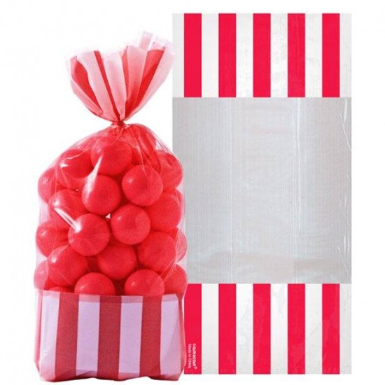 Apple Red Cello Sweet Bags - 27cm