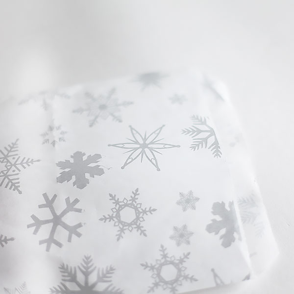 Silver Snowflake Sweet Paper Bags Silver Snowflake Sweet Paper Bags