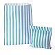 Light Blue Candy Stripe Paper Bags