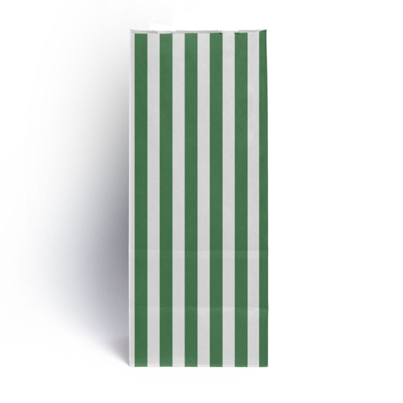 Green Stripe Pick n Mix Paper Bags Green Stripe Pick n Mix Paper Bags