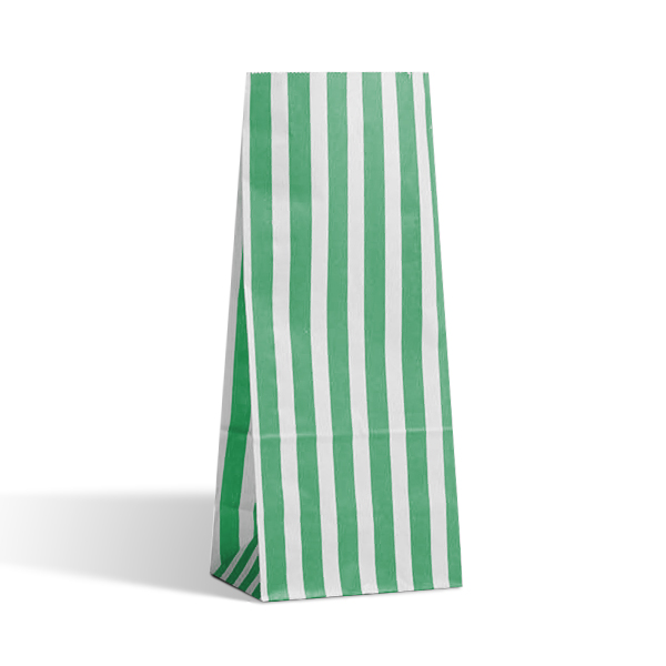 Green Stripe Pick n Mix Paper Bags Green Stripe Pick n Mix Paper Bags
