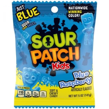 Sour Patch Blue Raspberry 5oz (141g) Bags Sour Patch Blue Raspberry 5oz (141g) Bags