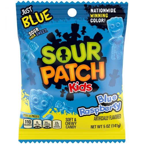 Sour Patch Blue Raspberry 5oz (141g) Bags Sour Patch Blue Raspberry 5oz (141g) Bags