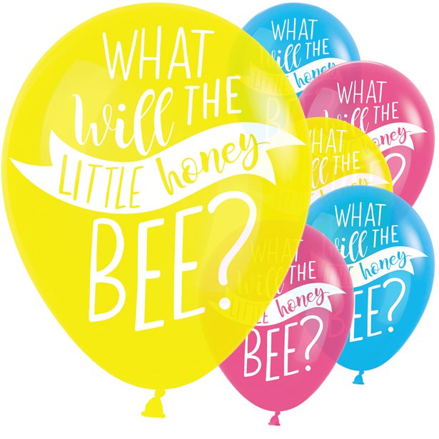 What Will It Bee Balloons - 11 Latex (6pk) What Will It Bee Balloons - 11 Latex (6pk)