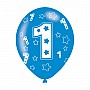 Age 1 Blue Latex Balloons (6pk)  Age 1 Blue Latex Balloons (6pk)