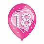 Age 18 Pink Latex Balloons (6pk) Age 18 Pink Latex Balloons (6pk)