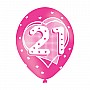 Age 21 Pink Latex Balloons (6pk)