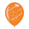 Engagement Assorted Colours Latex Balloons (6pk)