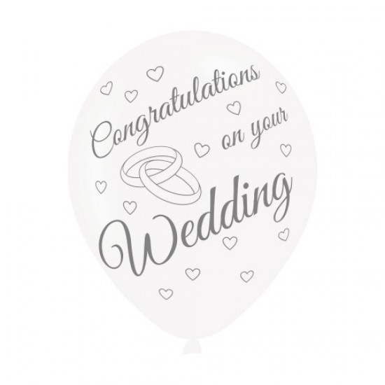 On your Wedding Latex Balloons (6pk)