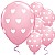 Big Pink Hearts Valentine's Balloons - 11" Latex