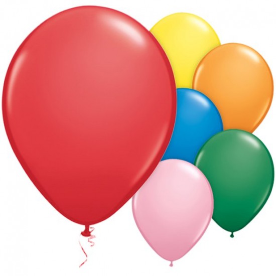 Standard Balloons Assortment - 11 Latex (100pk)