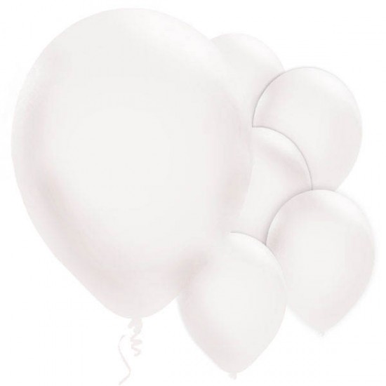 White Balloons - 11 Pearl Latex (10pk)