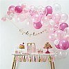 Pink Balloon Arch - 70 Balloons