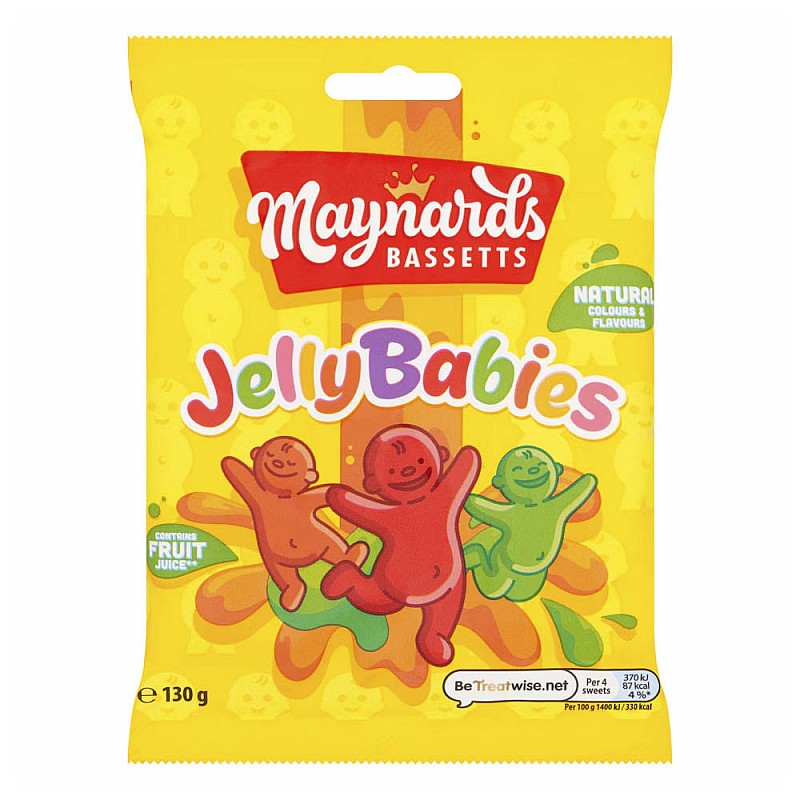 Maynards Bassetts Jelly Babies Bag