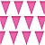 Bright Pink Plastic Bunting - 10m (each)