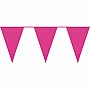 Giant Bright Pink Plastic Bunting - 10m (each)