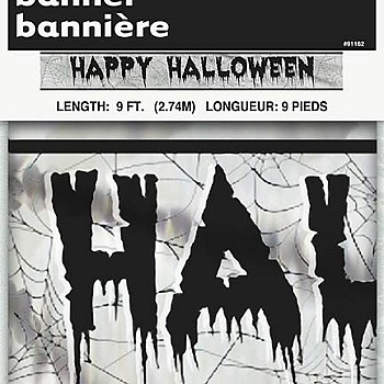 Happy Halloween Foil Banner 9ft
