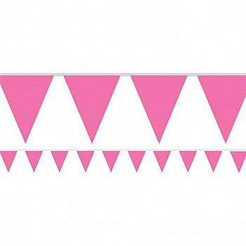 Hot Pink Paper Bunting - 4.5m (each)