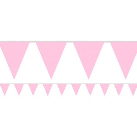 New Pink Paper Bunting - 4.5m (each)