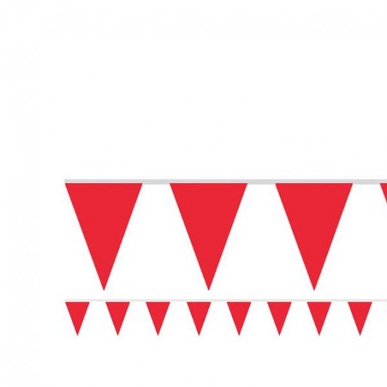 Red Paper Bunting - 4.5m