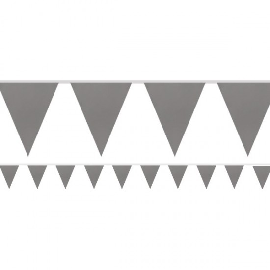 Silver Paper Bunting - 4.5m (each)