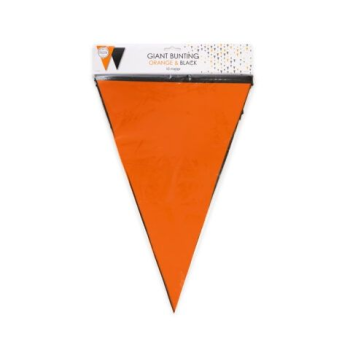 Giant Black and Orange Bunting - 10m (each) Giant Black and Orange Bunting - 10m (each)