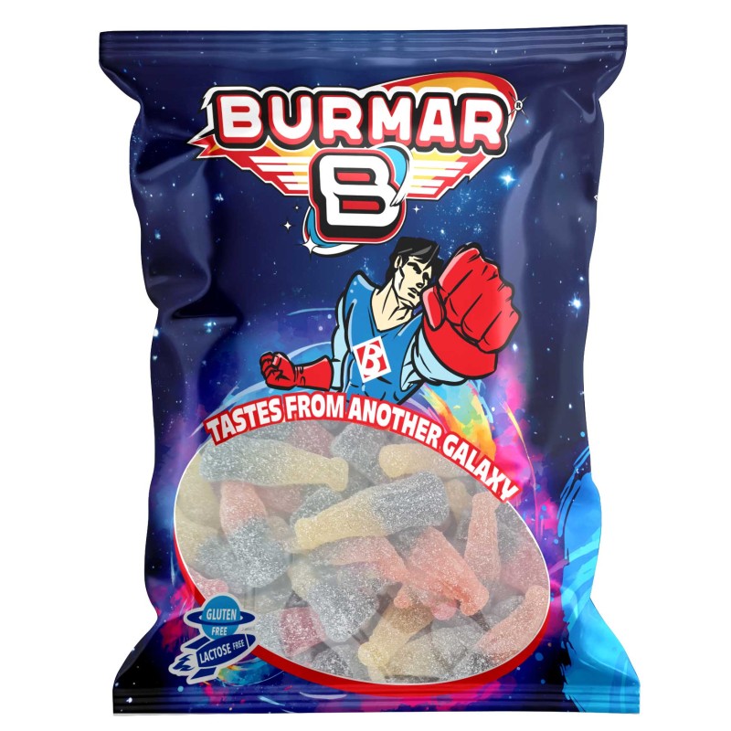Burmar Assorted Sour Bottles 1kg Burmar Assorted Sour Bottles 1kg