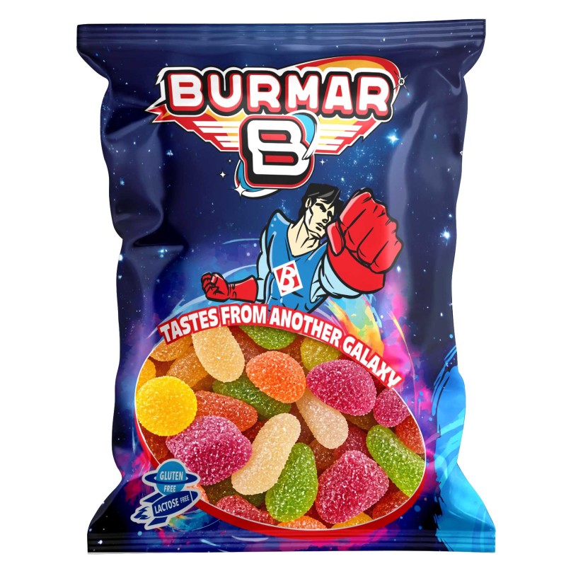 Burmar Vegan Fizzy Fruit Pieces 1kg