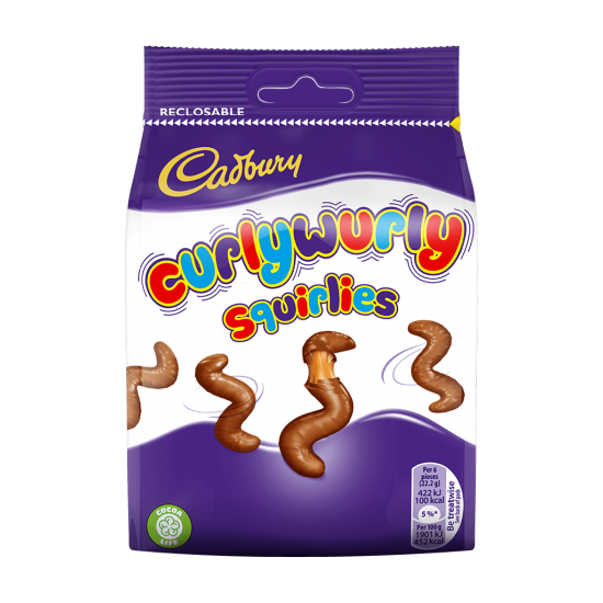 Cadbury Curly Wurly Squirlies Pouch Bag (110g)