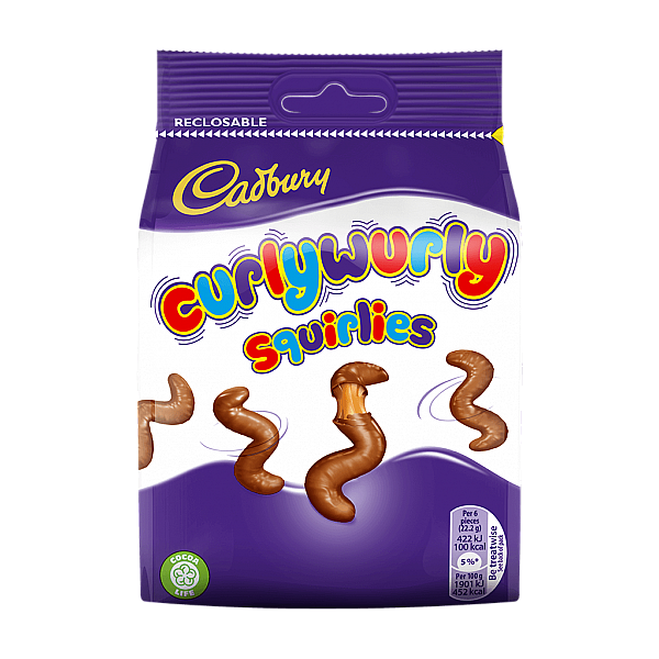 Cadbury Curly Wurly Squirlies Pouch Bag (110g)