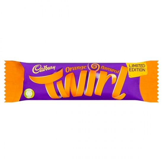 Cadbury Twirl Chocolate Orange Bar (43g x 48) Limited Edition