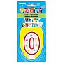 Numeral 0 Glitter Candle with Cake Decor