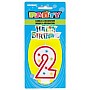 Numeral 2 Glitter Candle with Cake Decor