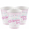 On your Christening Day Pink Paper Cups - 266ml (8pk) On your Christening Day Pink Paper Cups - 266ml (8pk)