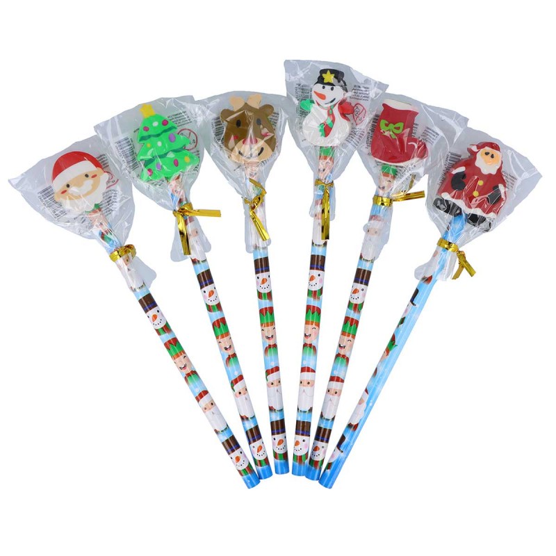 Novelty Christmas Pencil With Eraser Top Novelty Christmas Pencil With Eraser Top