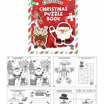 Mini Christmas Puzzle Book 