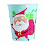 Colourful Santa 9oz Cup (8pk)