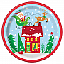 Santa Colourful Plates (8pk)