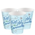 Blue First Holy Communion Paper Cups 250ml