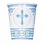 Blue Radiant Cross - 266ml Paper Party Cups