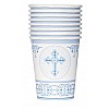Blue Radiant Cross - 266ml Paper Party Cups