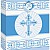 Blue Radiant Cross Medium Gift Bag