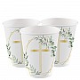 Botanical Celebration Cross Paper Cups - 237ml Botanical Celebration Cross Paper Cups - 237ml
