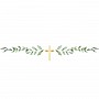 Botanical Celebration Cross Paper Garland - 1m Botanical Celebration Cross Paper Garland - 1m